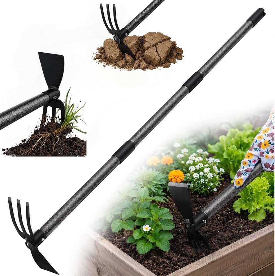How To Weed A Garden With A Hoe